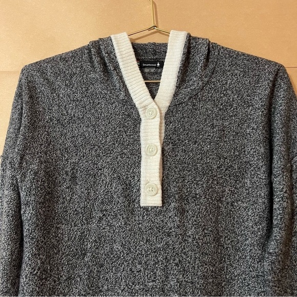 Smartwool | Shadow Pine Hoodie Sweater Pullover Merino Wool Knit Henley Size S - Picture 3 of 9